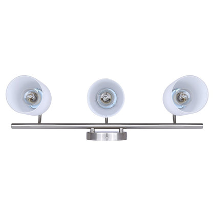 Canarm Novalee 22in 3-Light Vanity | Brushed Nickel and Opal Glass | Bathroom & Powder Room | 22 x 6.5 x 9.75 in | Model IVL1130A03BN