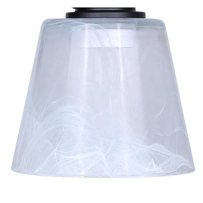 Canarm Luelle 7.88in 1-Light Wall Sconce | Modern Matte Black and Alabaster Glass | Bathroom & Powder Room | 6 x 8.25 x 7.87 in | Model IVL1151A01BK