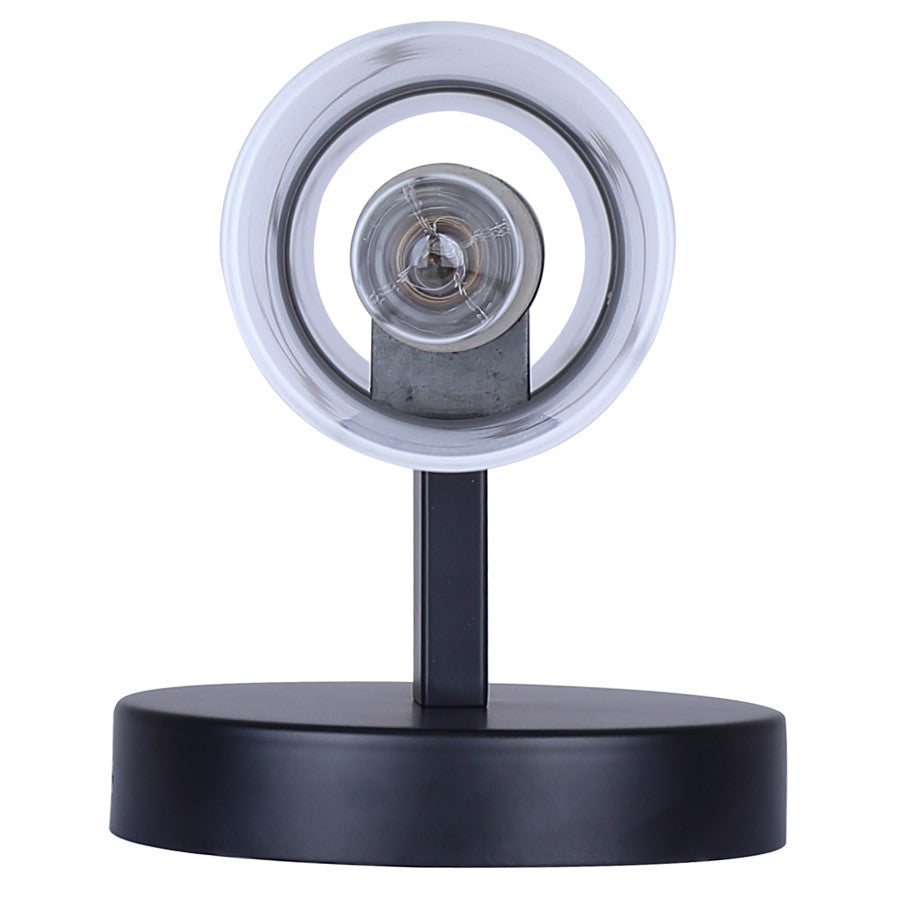 Canarm Kristella 2-Light 6in Wall Sconce | Matte Black and Grey Marble Glass | Bathroom & Hallway | 19.75in H | Model IVL1153A02BK