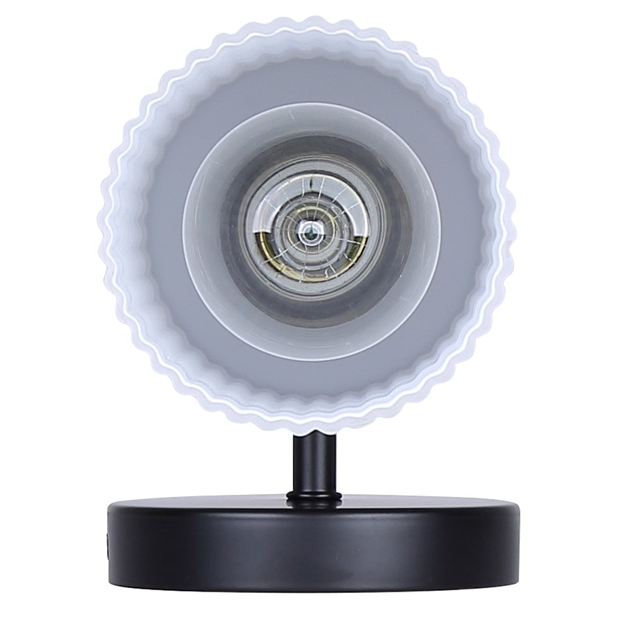 Canarm Kinslea 6in 2-Light Vanity Light | Modern Matte Black and Opal Ribbed Glass | Bathroom & Hallway | 6 x 4 x 20 in | Model IVL1165A02BK-FR
