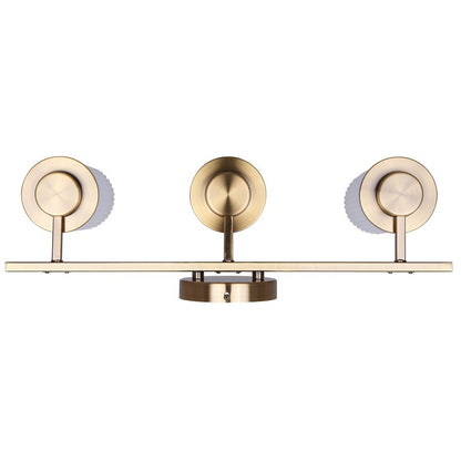 Canarm Kinslea 23in 3-Light Vanity Light | Modern Gold and Opal Glass | Bathroom & Powder Room | 23 x 7 x 10 in | Model IVL1165A03GD