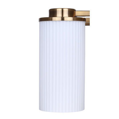 Canarm Kinslea 23in 3-Light Vanity Light | Modern Gold and Opal Glass | Bathroom & Powder Room | 23 x 7 x 10 in | Model IVL1165A03GD