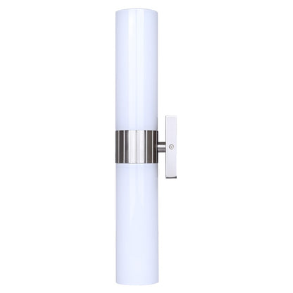Canarm Maxine 20in 2-Light Vanity Wall Light | Modern Brushed Nickel and Opal Glass | Bathroom & Powder Room | 4.5 x 4.75 x 20 in | Model IVL1167A02BN