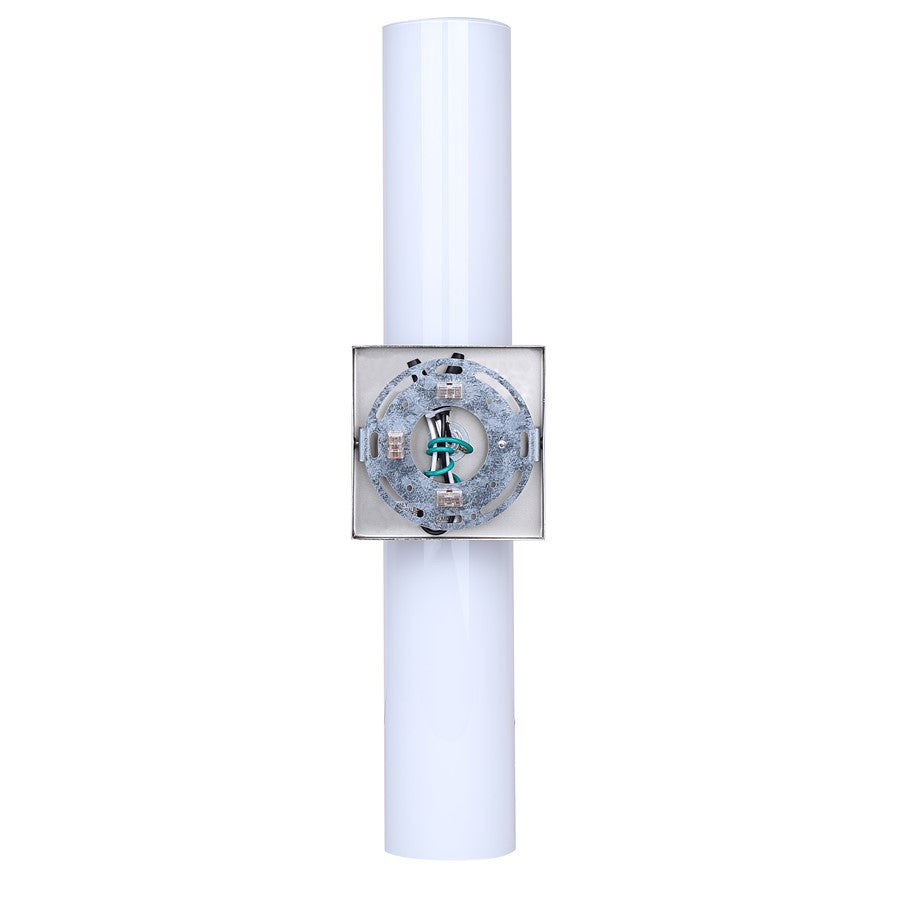 Canarm Maxine 20in 2-Light Vanity Wall Light | Modern Brushed Nickel and Opal Glass | Bathroom & Powder Room | 4.5 x 4.75 x 20 in | Model IVL1167A02BN