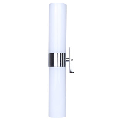 Canarm Maxine 20in 2-Light Vanity Wall Light | Modern Chrome and Opal Glass | Bathroom & Powder Room | 4.5 x 4.75 x 20 in | Model IVL1167A02CH