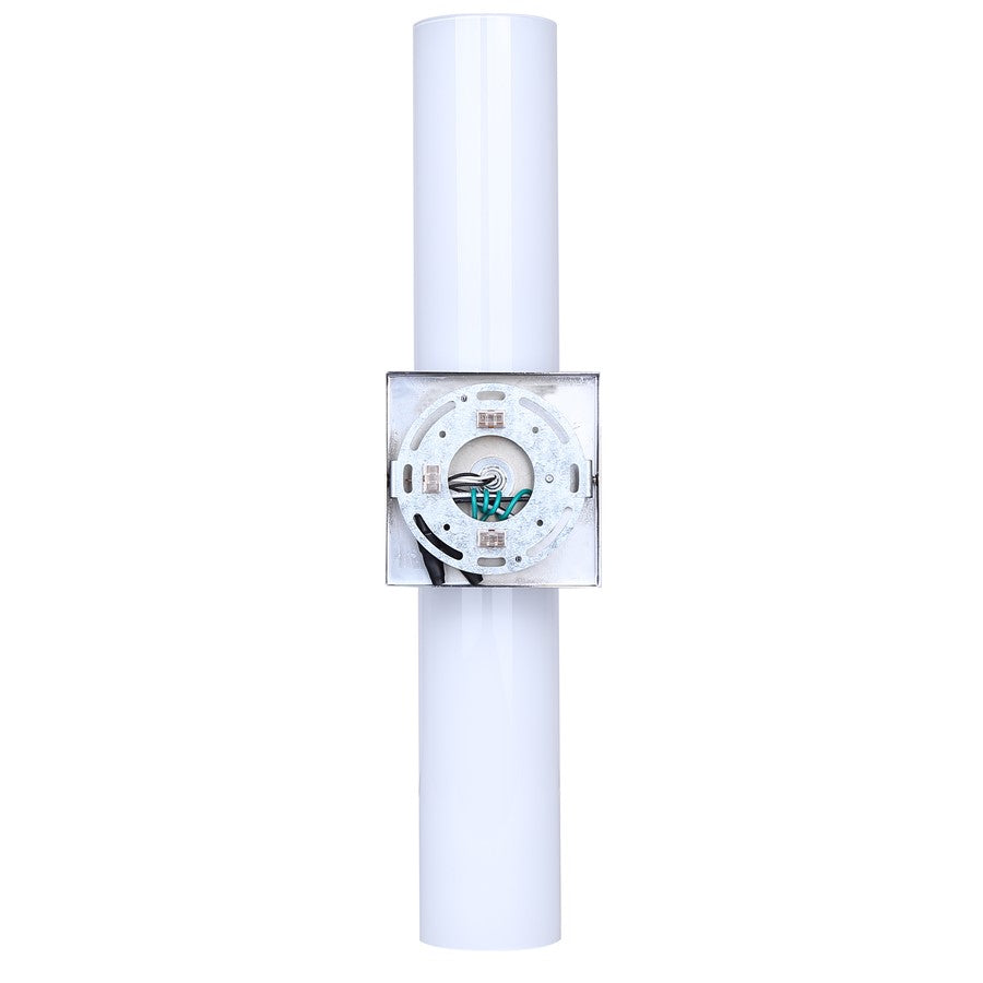Canarm Maxine 20in 2-Light Vanity Wall Light | Modern Chrome and Opal Glass | Bathroom & Powder Room | 4.5 x 4.75 x 20 in | Model IVL1167A02CH