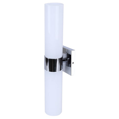 Canarm Maxine 20in 2-Light Vanity Wall Light | Modern Chrome and Opal Glass | Bathroom & Powder Room | 4.5 x 4.75 x 20 in | Model IVL1167A02CH