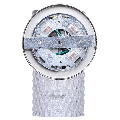 Canarm Eden 7in 1-Light Wall Sconce | Modern Chrome and Textured Glass | Bathroom & Hallway Accent | 5.13 x 6.88 x 7.75 in | Model IVL1168A01CH