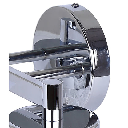 Canarm Eden 13in 2-Light Vanity | Chrome and Diamond Glass | Bathroom Vanity Light | 13 x 6.25 x 10.88 in | Model IVL1168A02CH