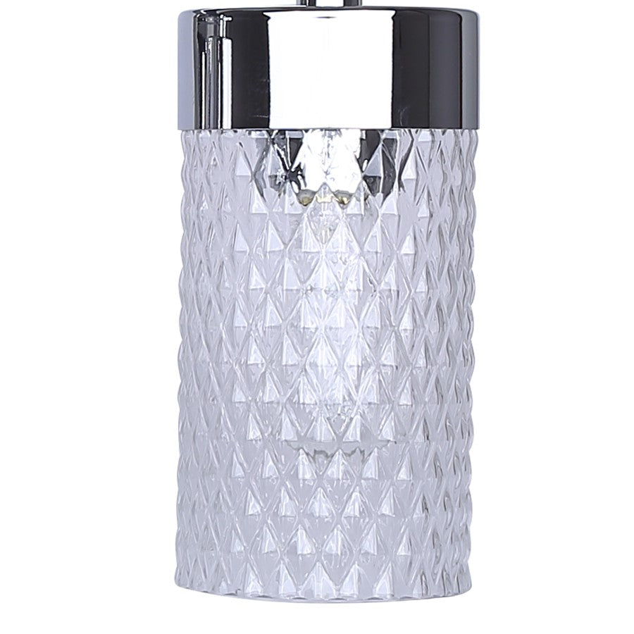 Canarm Eden 13in 2-Light Vanity | Chrome and Diamond Glass | Bathroom Vanity Light | 13 x 6.25 x 10.88 in | Model IVL1168A02CH