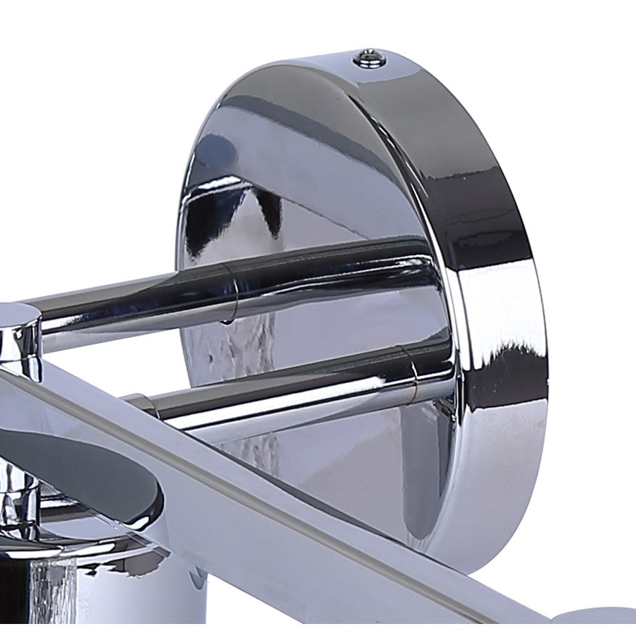 Canarm Eden 23in 3-Light Vanity | Chrome and Diamond Glass | Bathroom Vanity Light | 23.25 x 6.25 x 10.88 in | Model IVL1168A03CH