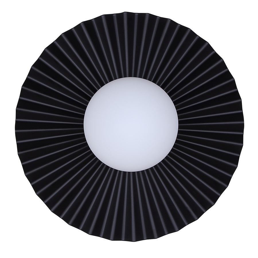 Canarm Payton 12in 1-Light Vanity Light | Matte Black and Opal Glass | Bathroom Vanity & Wall Sconce | 12 x 6.75 x 12 in | Model IVL1210A01BK9