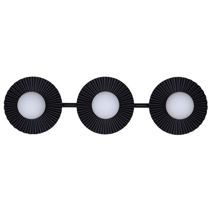 Canarm Payton 28.5in 3-Light Vanity Light | Matte Black and Opal Glass | Bathroom Vanity & Grooming | 28.5 x 6.75 x 8.12 in | Model IVL1210A03BK9