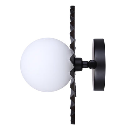 Canarm Payton 38.75in 4-Light Vanity Light | Matte Black and Opal Glass | Bathroom Vanity & Grooming | 38.75 x 6.75 x 8.12 in | Model IVL1210A04BK9