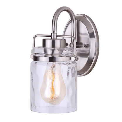 Canarm Arden 6in 3-Light Vanity | Brushed Nickel and Clear Glass | Bathroom Vanity | 6 x 7 x 10 in | Model IVL707A01BN