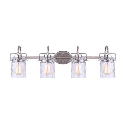 Canarm Arden 35in 3-Light Vanity | Brushed Nickel and Clear Glass | Bathroom Vanity Light | 34.5 x 10 x 7.5 in | Model IVL707A04BN