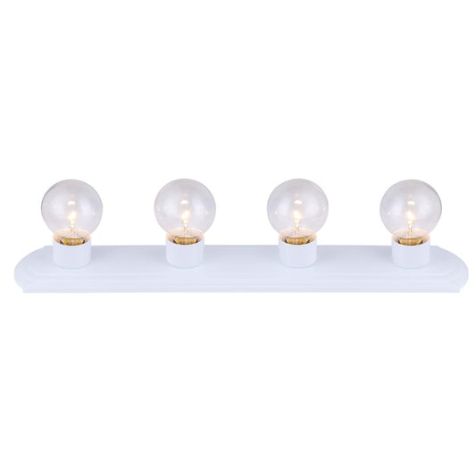 Canarm Bathroom Strip 24in 4-Light Vanity | Modern White Finish | Bathroom Vanity Light | 24 x 4.38 in | Model IVLBS1411