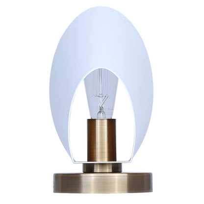 Canarm Daxton 9in 1-Light Wall Sconce | Mid-Century Matte White with Gold Interior | Bedroom & Hallway Accent | Model IWF1146A01WHG