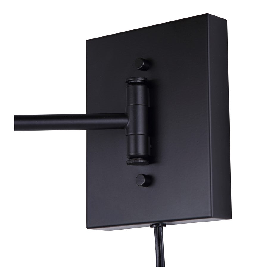 Canarm Theodore 25in 1-Light Wall Sconce | Classic Oil Rubbed Bronze and Paper Shade | Bedside & Living Room Reading Light | Model IWF2119B01BK