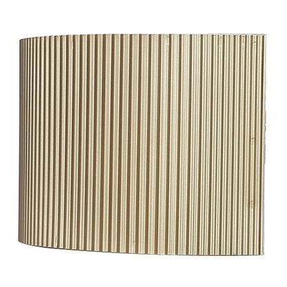 Canarm Scarlett 12in 1-Light Wall Sconce | Painted Gold and Ribbed Gold Drum Shade | Hallway & Living Room | W 12 x D 6 x H 5 in | Model IWL1208A12PGD