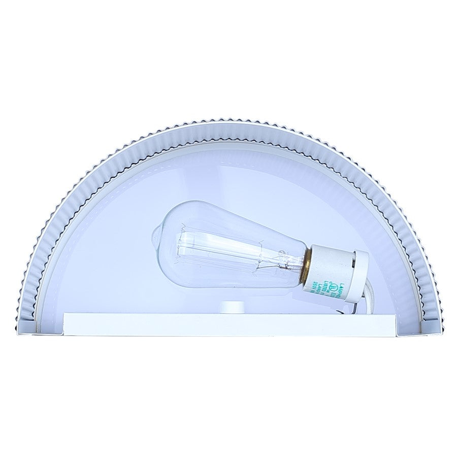 Canarm Scarlett 12in 1-Light Wall Sconce | Painted Gold and Ribbed Gold Drum Shade | Hallway & Living Room | W 12 x D 6 x H 5 in | Model IWL1208A12PGD