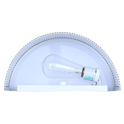 Canarm Scarlett 12in 1-Light Wall Sconce | Painted Gold and Ribbed Gold Drum Shade | Hallway & Living Room | W 12 x D 6 x H 5 in | Model IWL1208A12PGD
