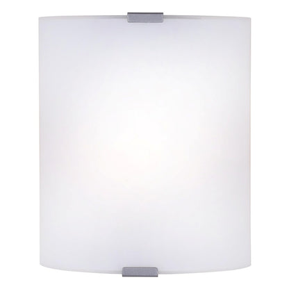 Canarm Signature 7in 1-Light Wall Sconce | Modern Grey Metal and Opal Glass | Hallway & Bathroom Accent Light | 7 x 3.25 x 8.25 in | Model IWL415B07GY