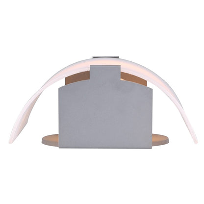 Canarm Signature 7in 1-Light Wall Sconce | Modern Grey Metal and Opal Glass | Hallway & Bathroom Accent Light | 7 x 3.25 x 8.25 in | Model IWL415B07GY
