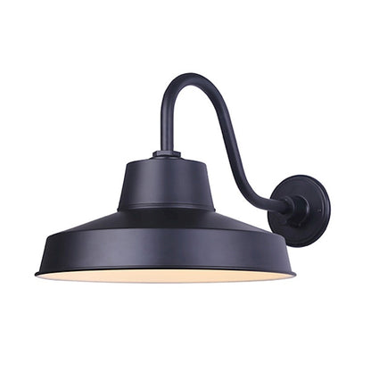 Canarm LED Outdoor 12in Wall Sconce | Modern Black Metal and Acrylic | Entryway & Patio | 2400 Lumens, 3000K, 39W | Model LBL167A14WACBK