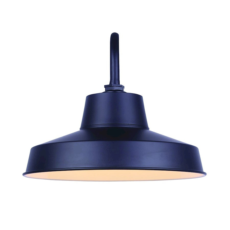 Canarm LED Outdoor 12in Wall Sconce | Modern Black Metal and Acrylic | Entryway & Patio | 2400 Lumens, 3000K, 39W | Model LBL167A14WACBK