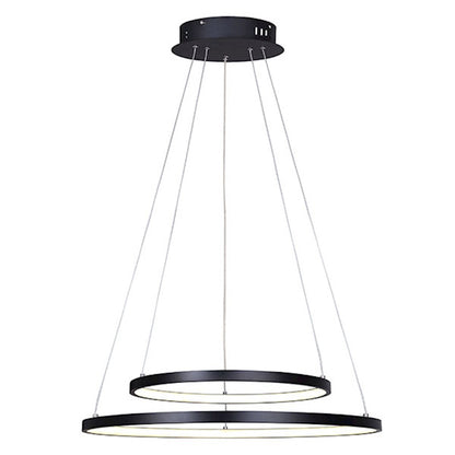 Canarm Lexie 24in LED Chandelier | Oil Rubbed Bronze and Acrylic | Dining Room & Living Room | 24 x 24 x 16 in, 3020 Lumens | Model LCH128A24BK