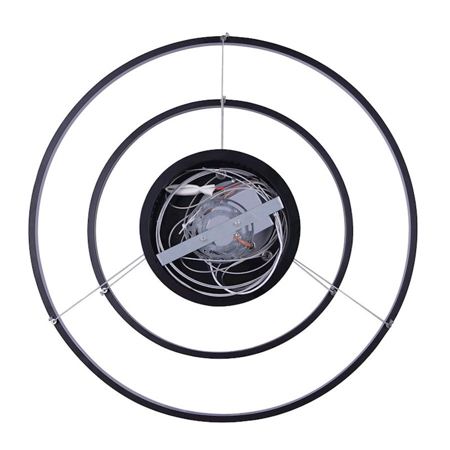 Canarm Lexie 24in LED Chandelier | Oil Rubbed Bronze and Acrylic | Dining Room & Living Room | 24 x 24 x 16 in, 3020 Lumens | Model LCH128A24BK