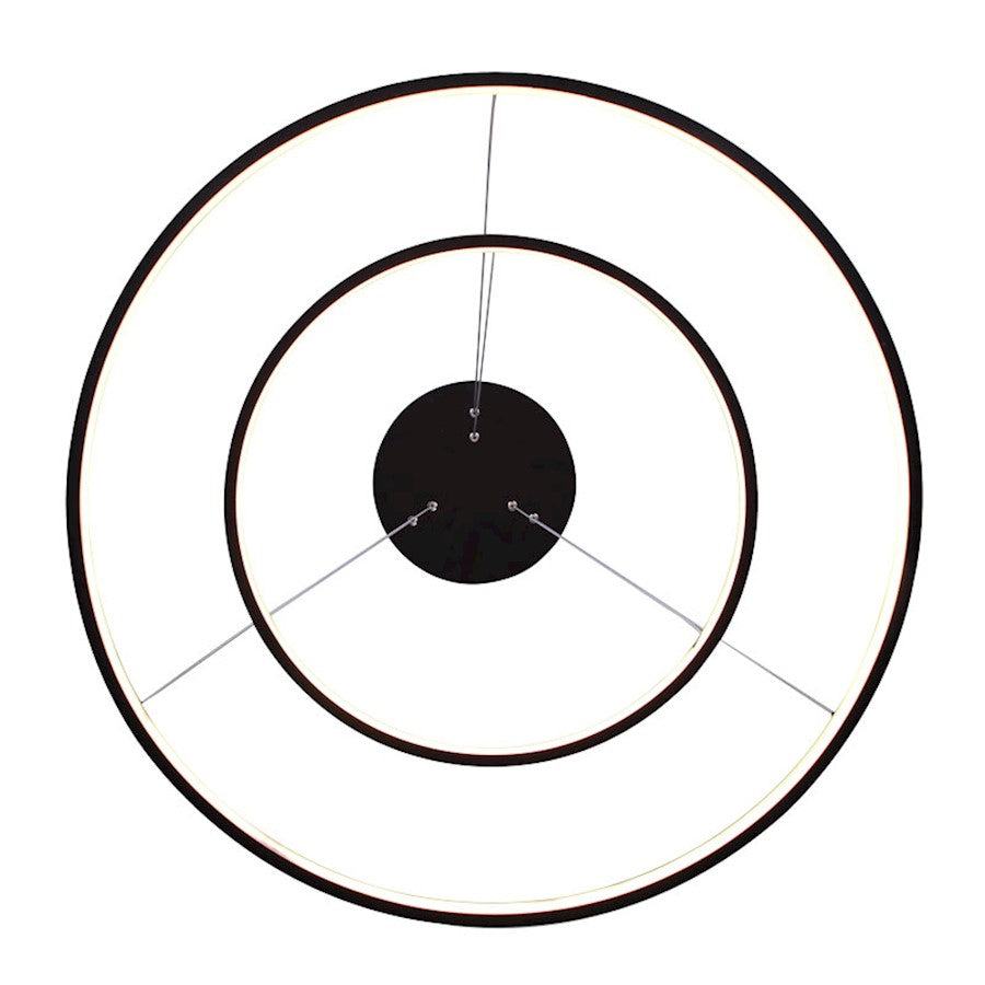 Canarm Lexie 24in LED Chandelier | Oil Rubbed Bronze and Acrylic | Dining Room & Living Room | 24 x 24 x 16 in, 3020 Lumens | Model LCH128A24BK