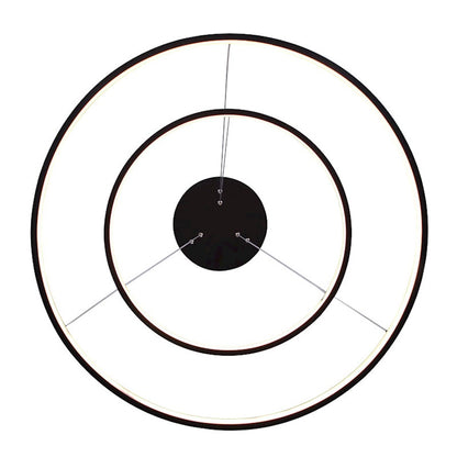 Canarm Lexie 24in LED Chandelier | Oil Rubbed Bronze and Acrylic | Dining Room & Living Room | 24 x 24 x 16 in, 3020 Lumens | Model LCH128A24BK