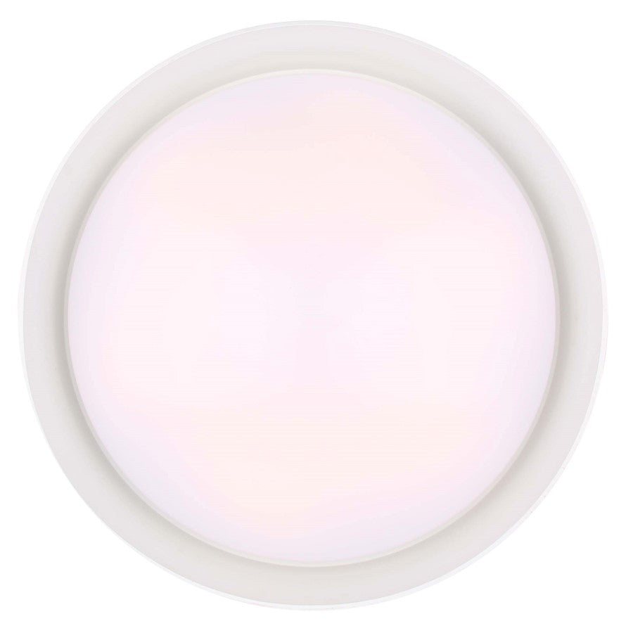 Canarm Adira 22in LED Chandelier | Modern White Metal | Dining Room & Living Room | 22 x 22 x 13.5 in | Model LCH177A22WH