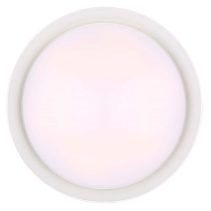 Canarm Adira 22in LED Chandelier | Modern White Metal | Dining Room & Living Room | 22 x 22 x 13.5 in | Model LCH177A22WH