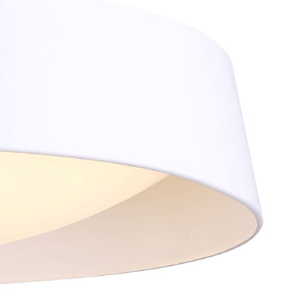 Canarm Adira 22in LED Chandelier | Modern White Metal | Dining Room & Living Room | 22 x 22 x 13.5 in | Model LCH177A22WH
