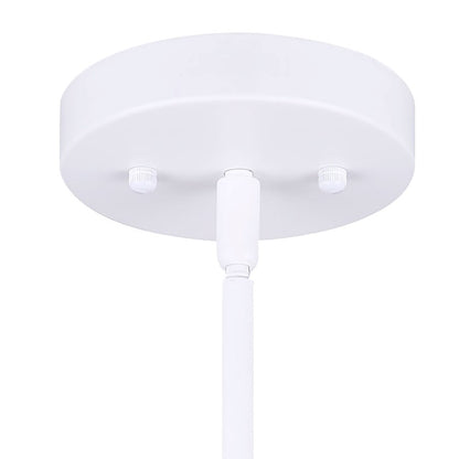 Canarm Adira 22in LED Chandelier | Modern White Metal | Dining Room & Living Room | 22 x 22 x 13.5 in | Model LCH177A22WH