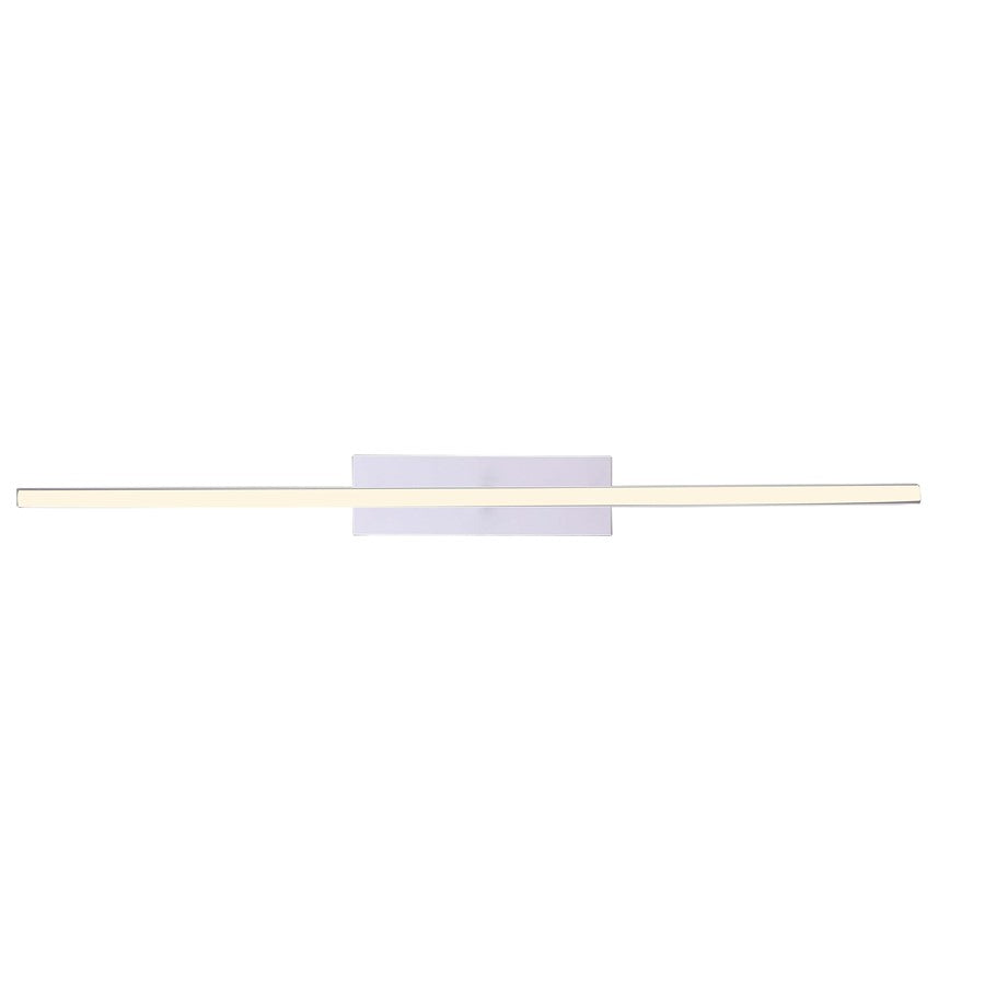 Canarm Maxton 36in 1-Light Chandelier | Modern White Metal | Dining Room & Foyer | 36 x 4 x 3 in | Model LCH190A36WH