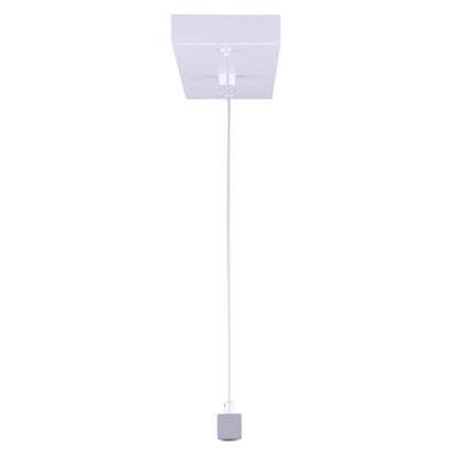 Canarm Maxton 36in 1-Light Chandelier | Modern White Metal | Dining Room & Foyer | 36 x 4 x 3 in | Model LCH190A36WH