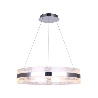 Canarm Mirri 24in 1-Light Chandelier | Glamorous Chrome and Acrylic | Dining Room & Entryway | 23.5 x 20271 x 23.5 in | Model LCH207A24CH