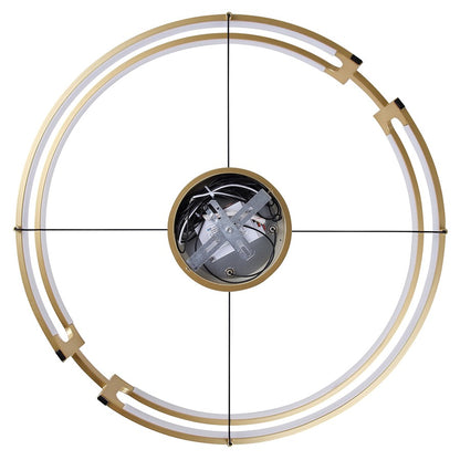 Canarm Bettony 24in 1-Light LED Chandelier | Gold Steel | Dining Room & Living Room & Entryway | 24 x 24 x 18 in | Model LCH278A24PGD