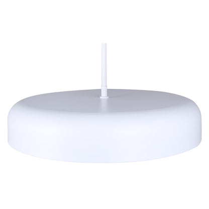 Canarm Zaria 18in 1-Light LED Chandelier | Matte White Acrylic | Dining Room & Living Room | 2200 Lumens, Dimmable 3CCT | Model LCH281A18WH