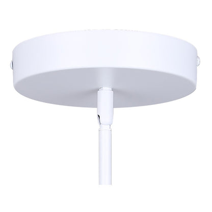 Canarm Zaria 18in 1-Light LED Chandelier | Matte White Acrylic | Dining Room & Living Room | 2200 Lumens, Dimmable 3CCT | Model LCH281A18WH