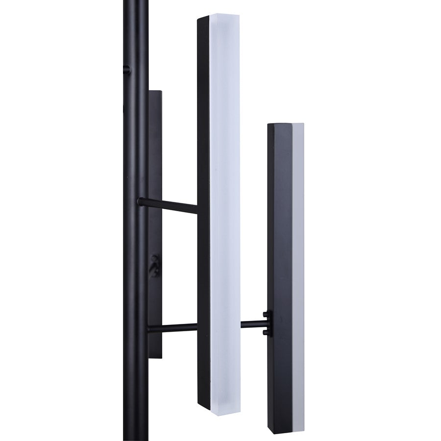 Canarm Yavin 13in 5-Light LED Chandelier | Matte Black Metal | Dining Room & Kitchen Island | 1700 Lumens, Dimmable 3CCT | Model LCH282A05BK