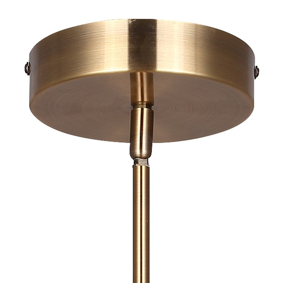 Canarm Keaton 33in 2-Light LED Chandelier | Gold Steel | Dining Room & Living Room | 33.5 x 33.5 x 20 in | Model LCH319A02GD