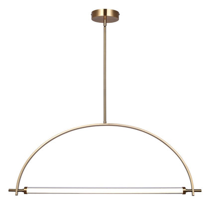 Canarm Keaton 33in 1-Light LED Chandelier | Modern Gold Aluminum and Steel | Dining Room & Kitchen Island | 33.5 x 33.5 x 16.75 in | Model LCH319A33GD