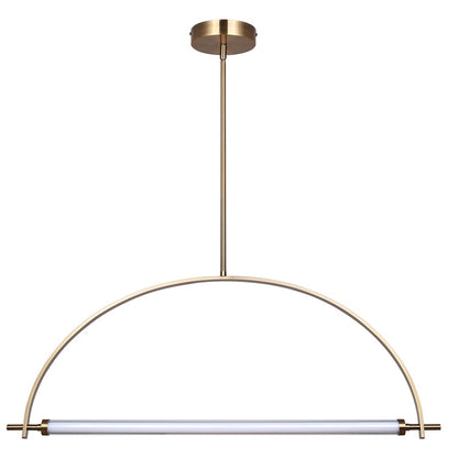 Canarm Keaton 33in 1-Light LED Chandelier | Modern Gold Aluminum and Steel | Dining Room & Kitchen Island | 33.5 x 33.5 x 16.75 in | Model LCH319A33GD