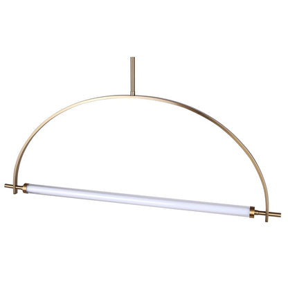 Canarm Keaton 33in 1-Light LED Chandelier | Modern Gold Aluminum and Steel | Dining Room & Kitchen Island | 33.5 x 33.5 x 16.75 in | Model LCH319A33GD