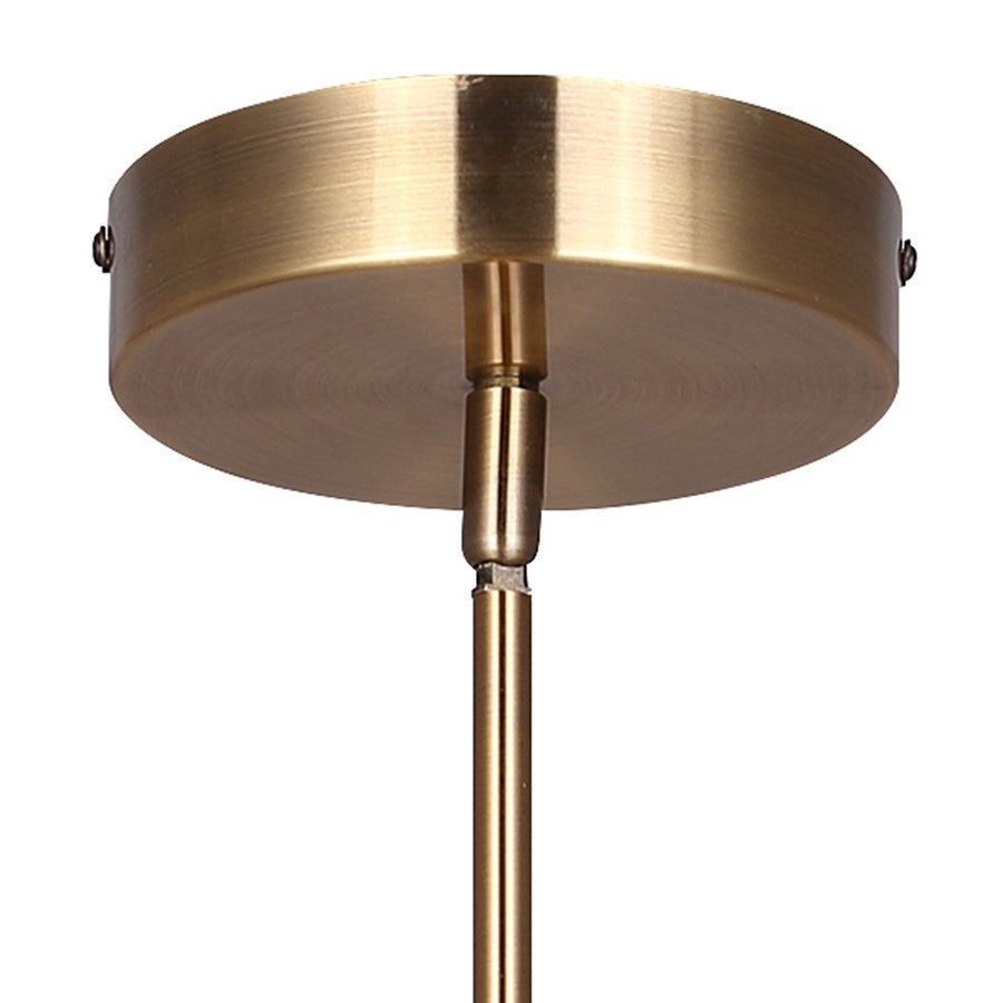 Canarm Keaton 33in 1-Light LED Chandelier | Modern Gold Aluminum and Steel | Dining Room & Kitchen Island | 33.5 x 33.5 x 16.75 in | Model LCH319A33GD